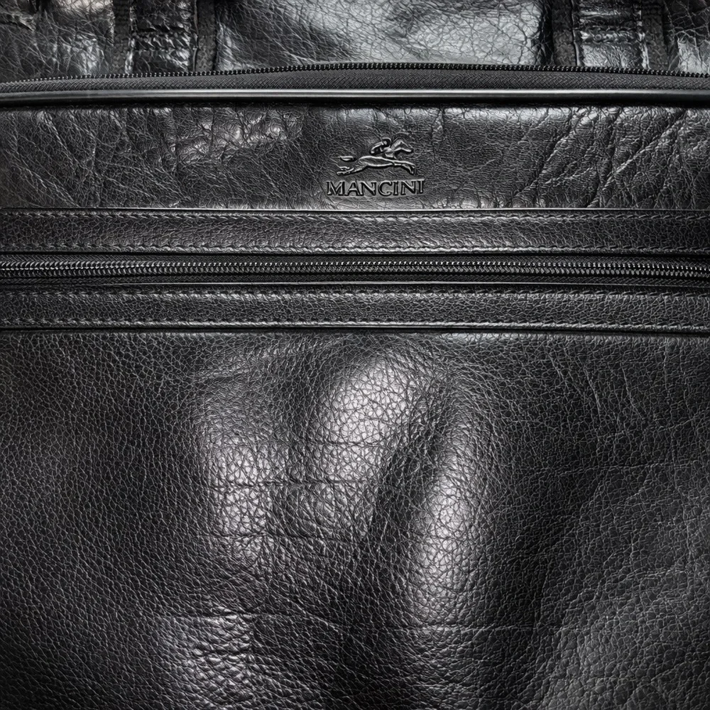 Mancini laptop messenger genuine leather bag briefcase